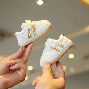 Spring & Autumn Baby Shoes – Soft Bottom Breathable Mesh Toddler Shoes (0–1 Year)