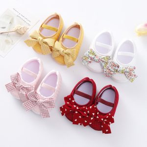 Princess Baby shoes Bow single-layer Soft Soled Toddler