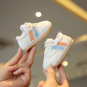 Spring & Autumn Baby Shoes – Soft Bottom Breathable Mesh Toddler Shoes (0–1 Year)