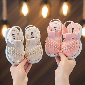 Girls Sandals – Soft Bottom, Non-Slip Toe Shoes for Baby & Toddlers
