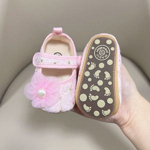 Spring and Summer Soft-Soled Non-Falling Cloth Shoes Baby Girl Princess Non-Slip Toddler Shoes