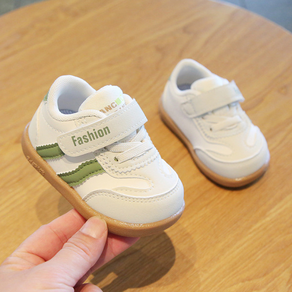 Unisex non-slip casual shoes soft bottom Velcro fashion Artificial Leather