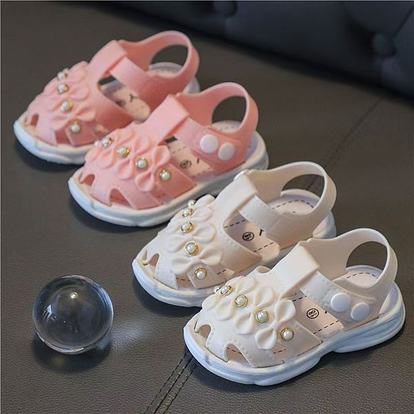 Girls Sandals Baby Soft Bottom Non-Slip Outer Wear Toe