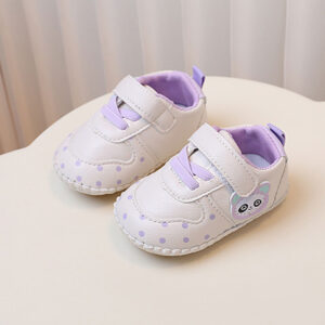 Soft bottom boys and girls Non-Slip shoes - Purple, 0-6 M - 11 CM- S-14